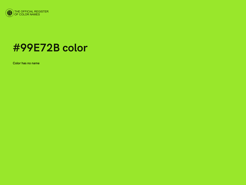 #99E72B color image