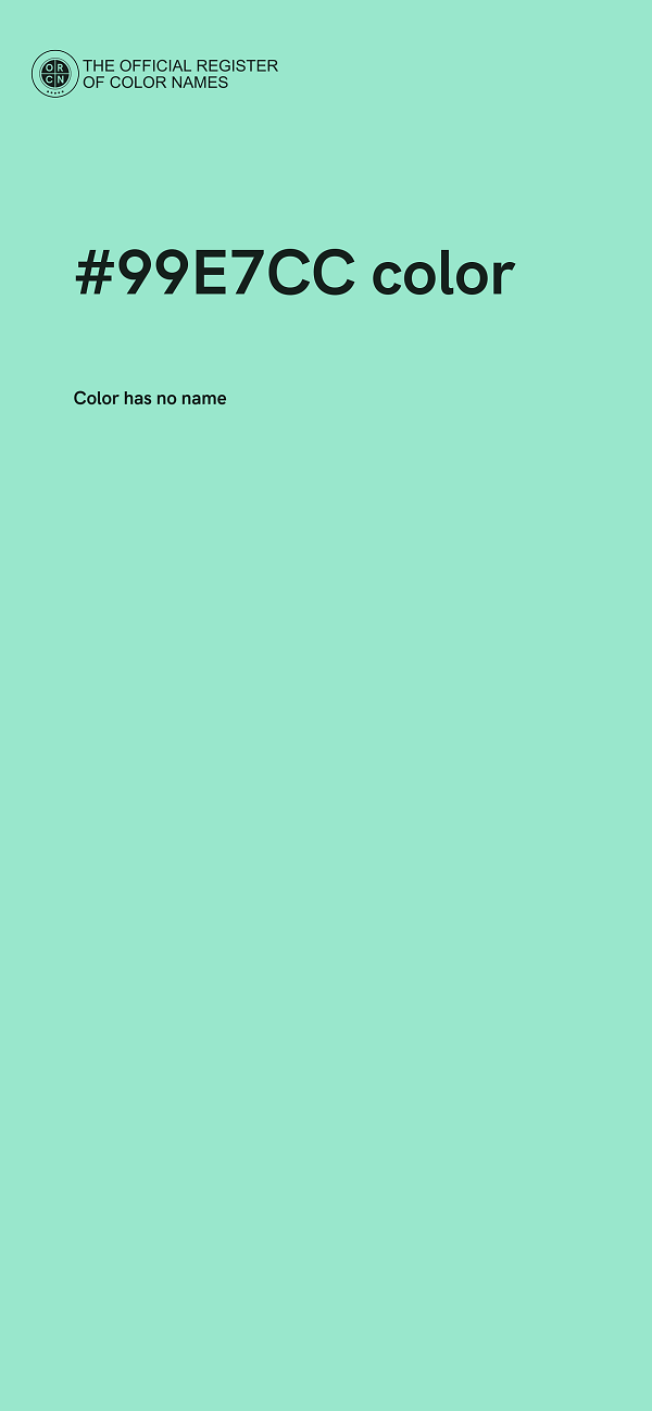 #99E7CC color image