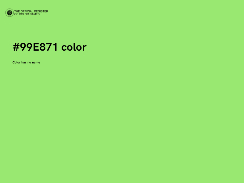 #99E871 color image