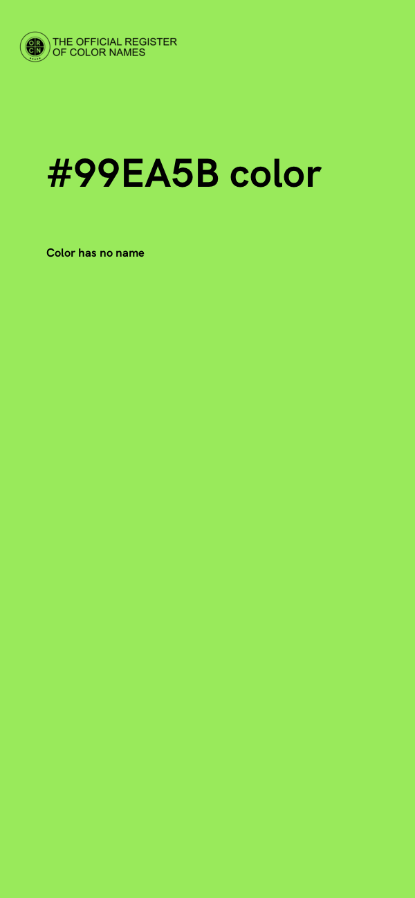 #99EA5B color image