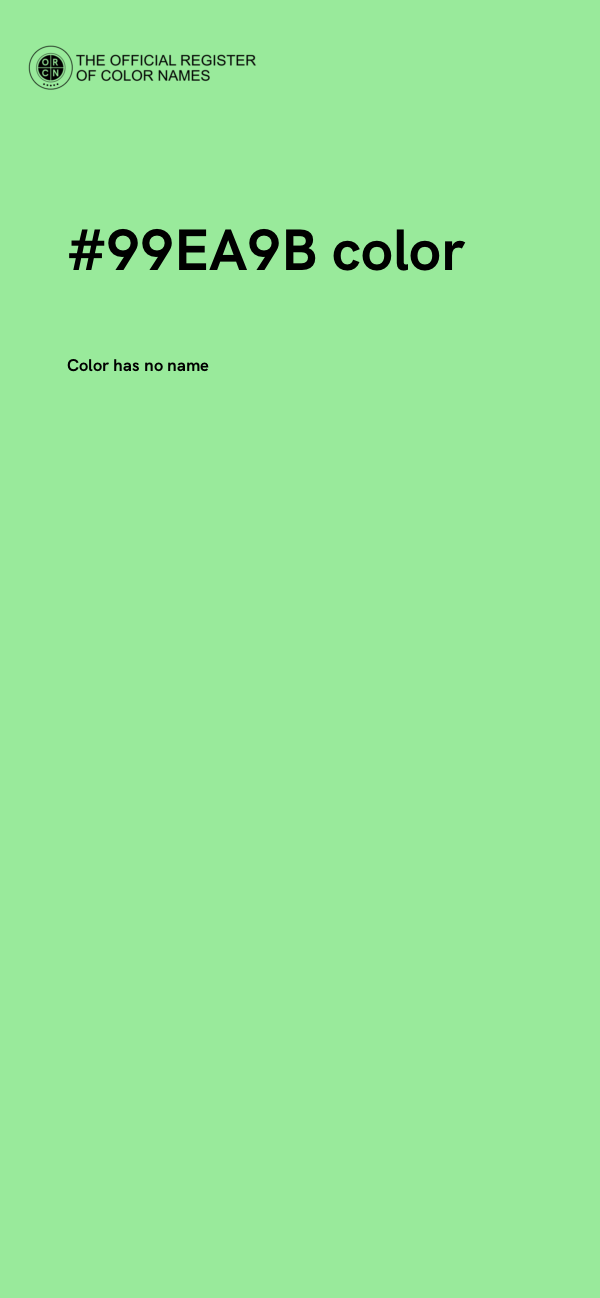 #99EA9B color image
