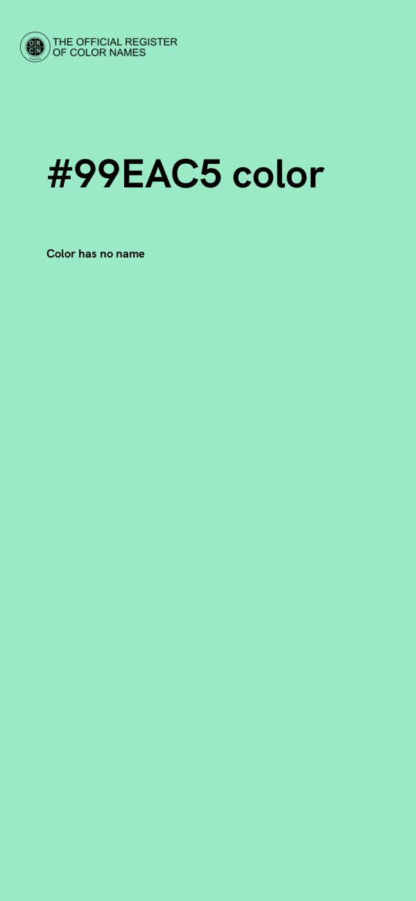 #99EAC5 color image