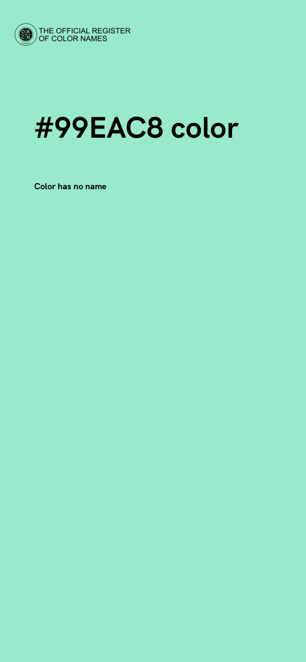 #99EAC8 color image