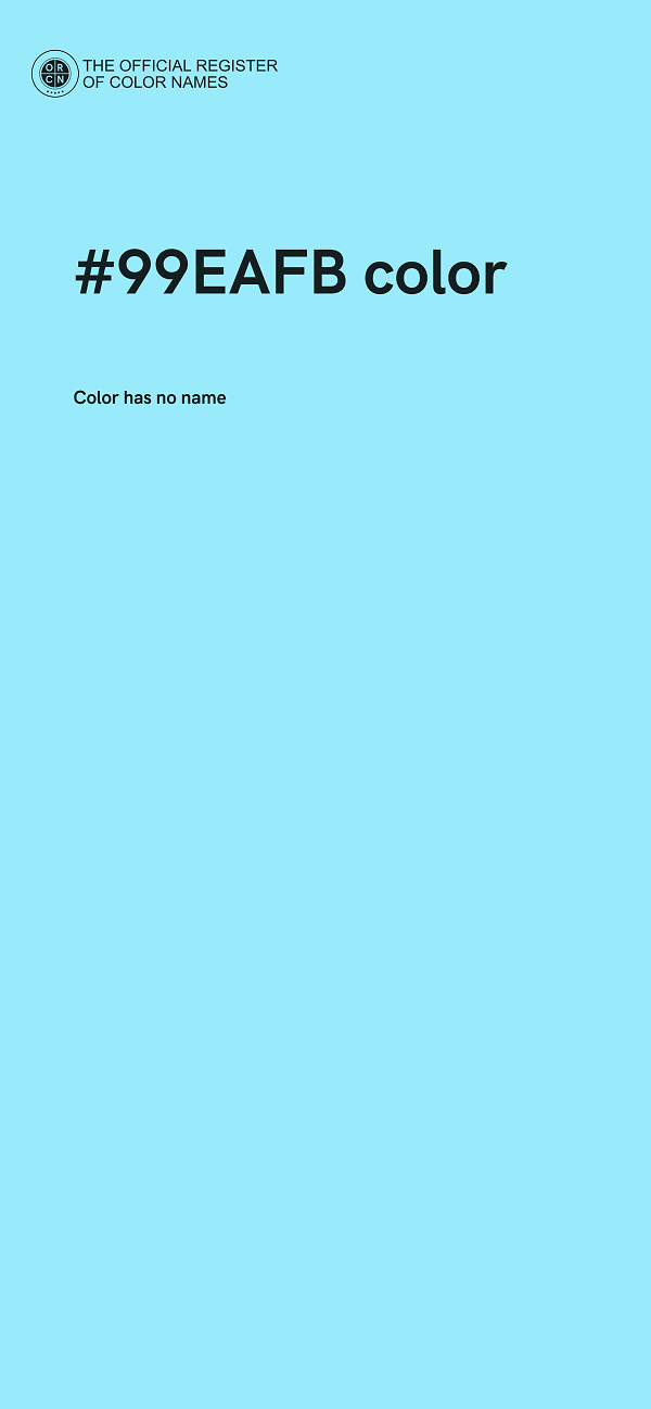 #99EAFB color image