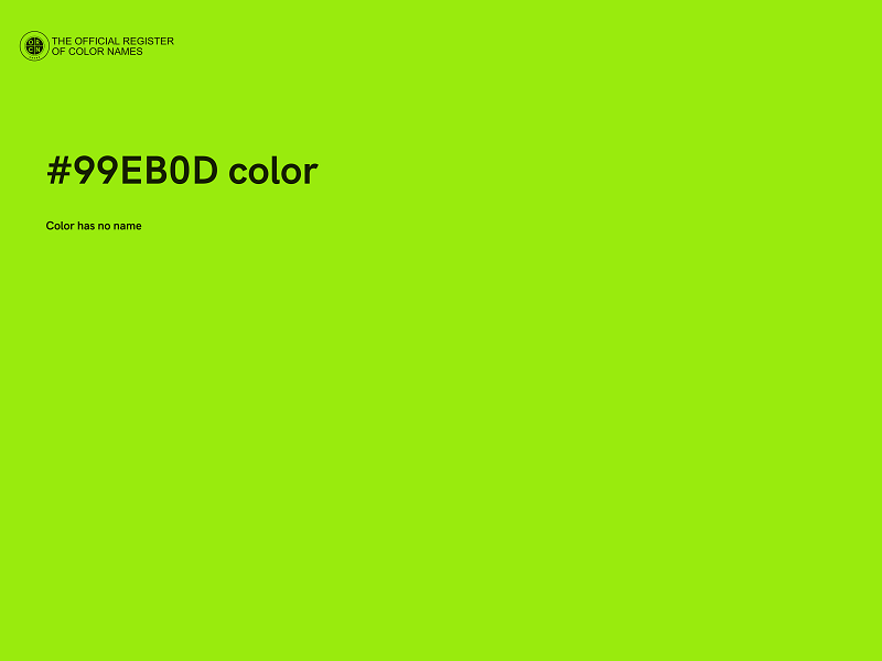 #99EB0D color image