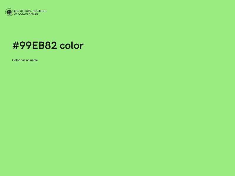#99EB82 color image