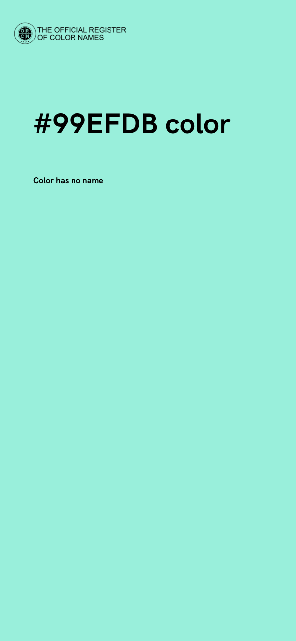 #99EFDB color image