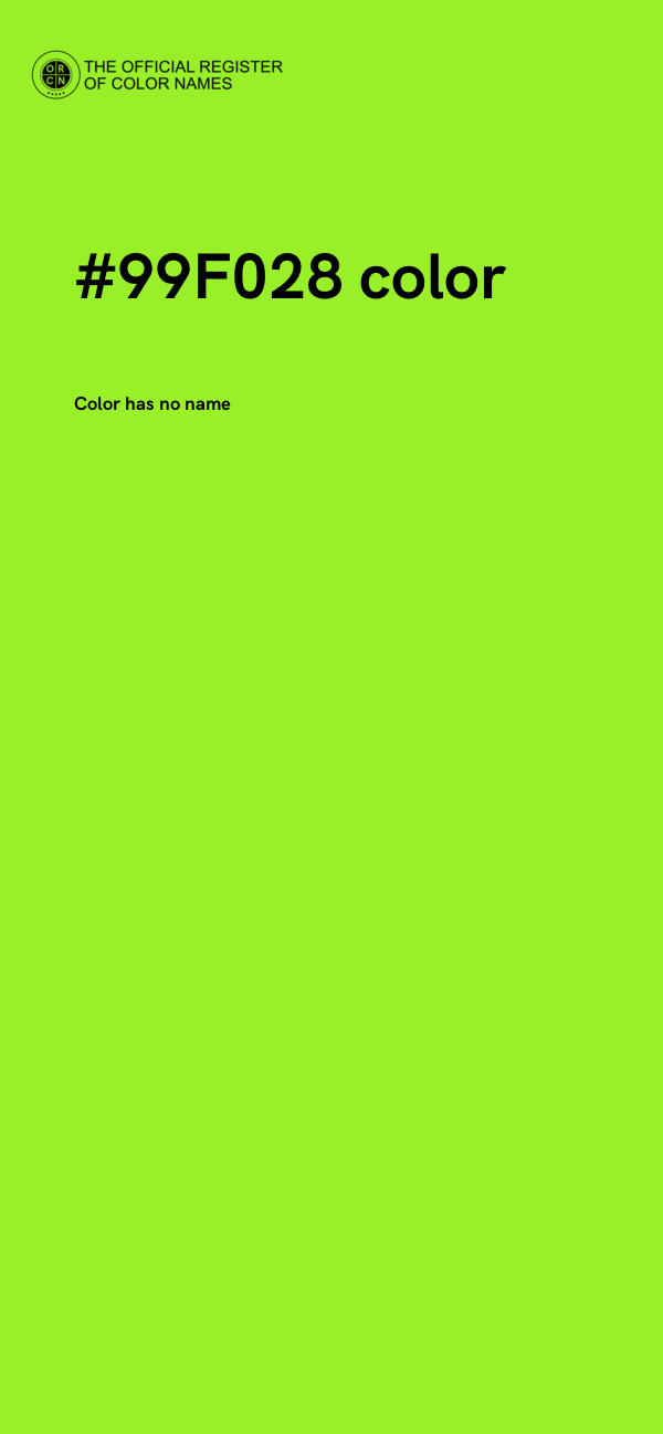 #99F028 color image