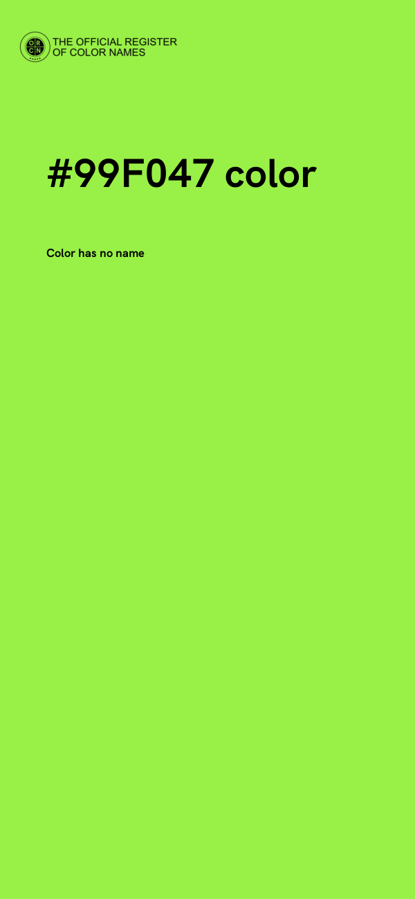 #99F047 color image