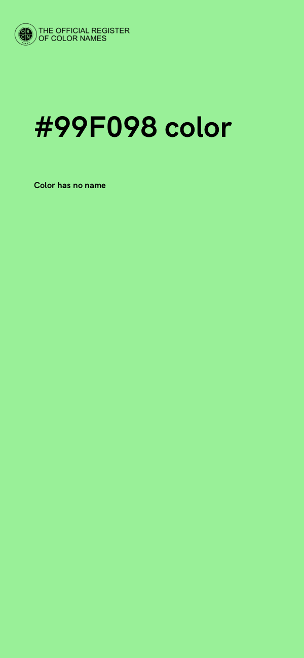 #99F098 color image