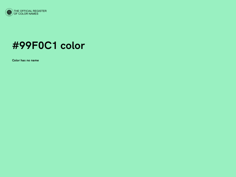 #99F0C1 color image