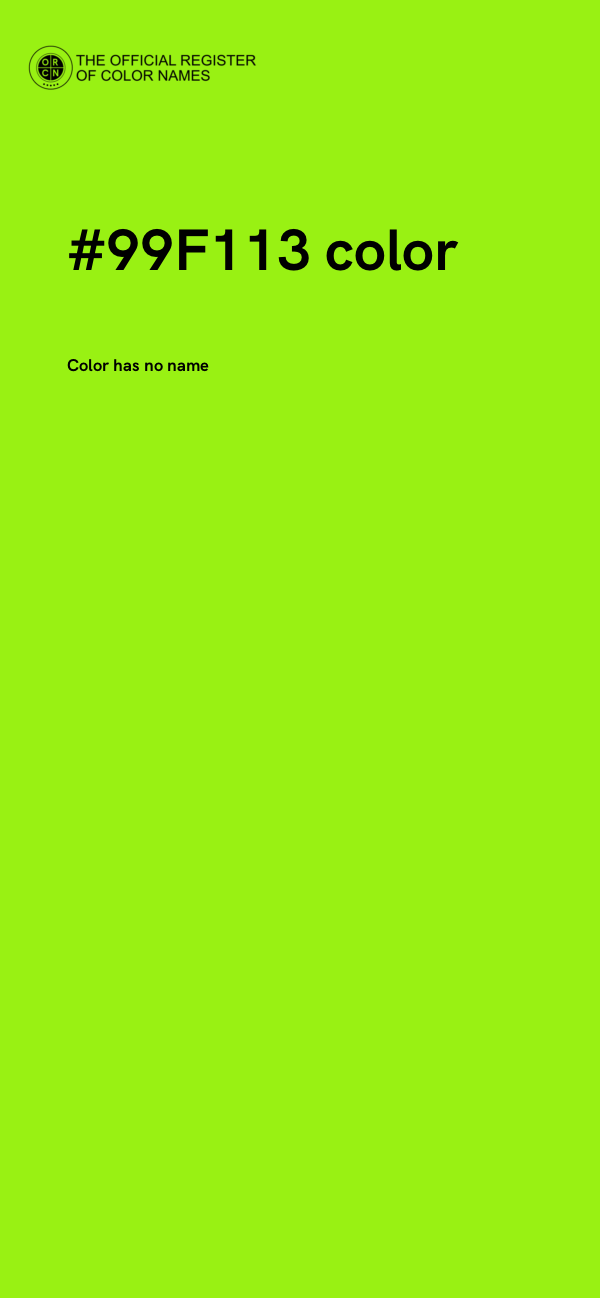#99F113 color image
