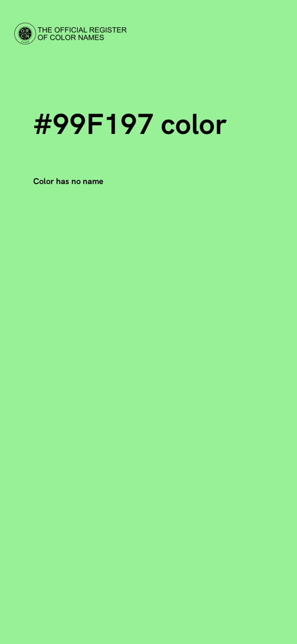 #99F197 color image