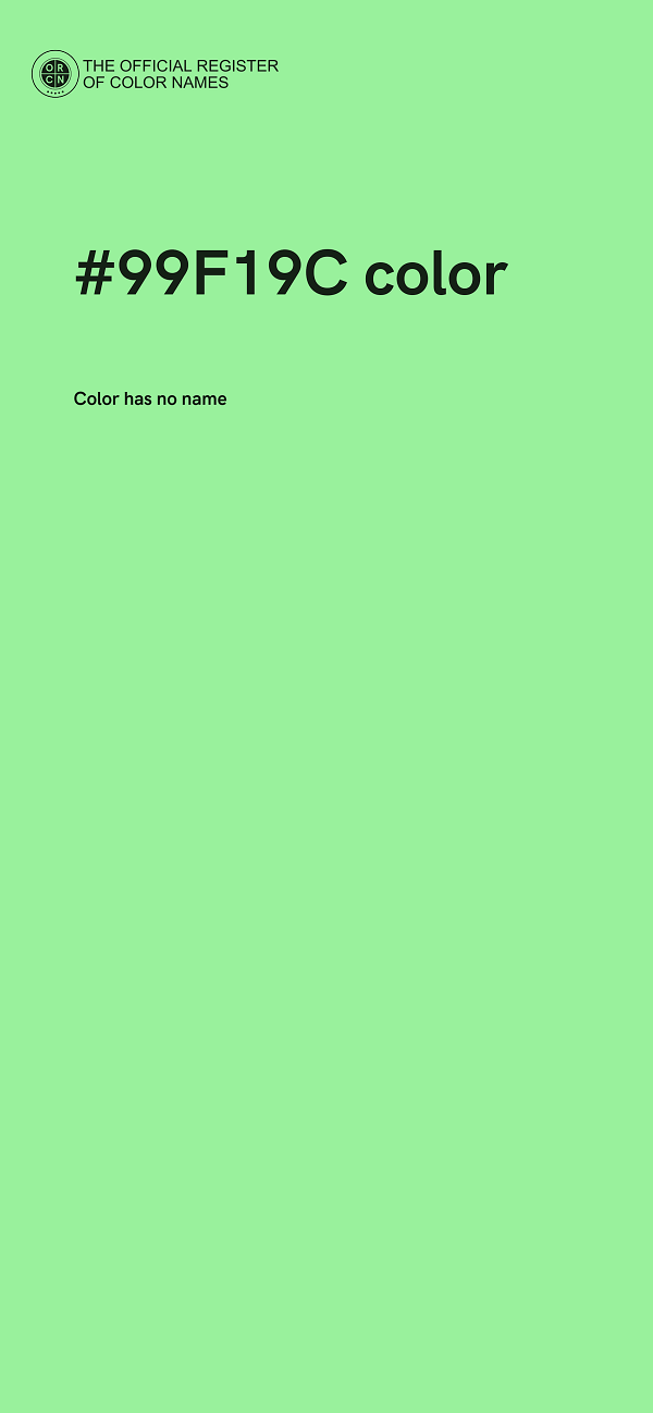 #99F19C color image