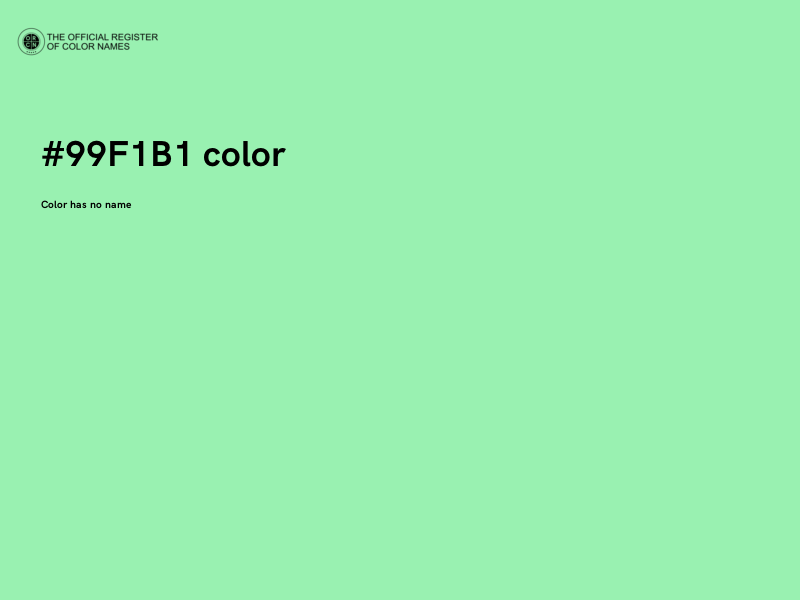 #99F1B1 color image