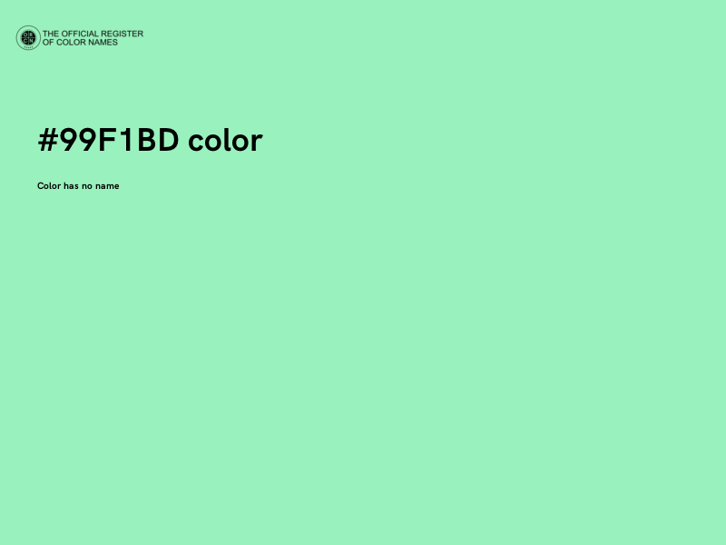 #99F1BD color image