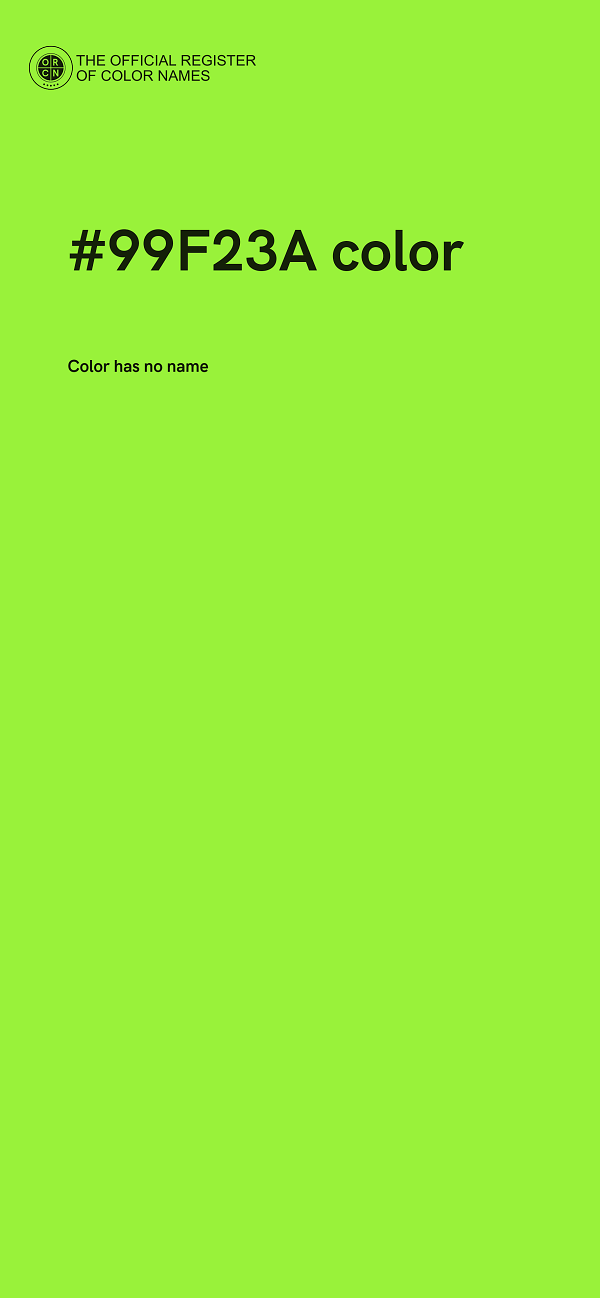 #99F23A color image