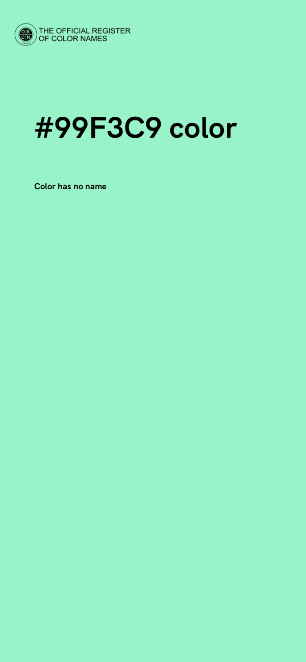 #99F3C9 color image