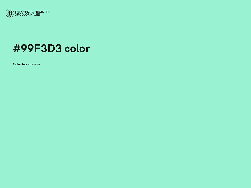 #99F3D3 color image