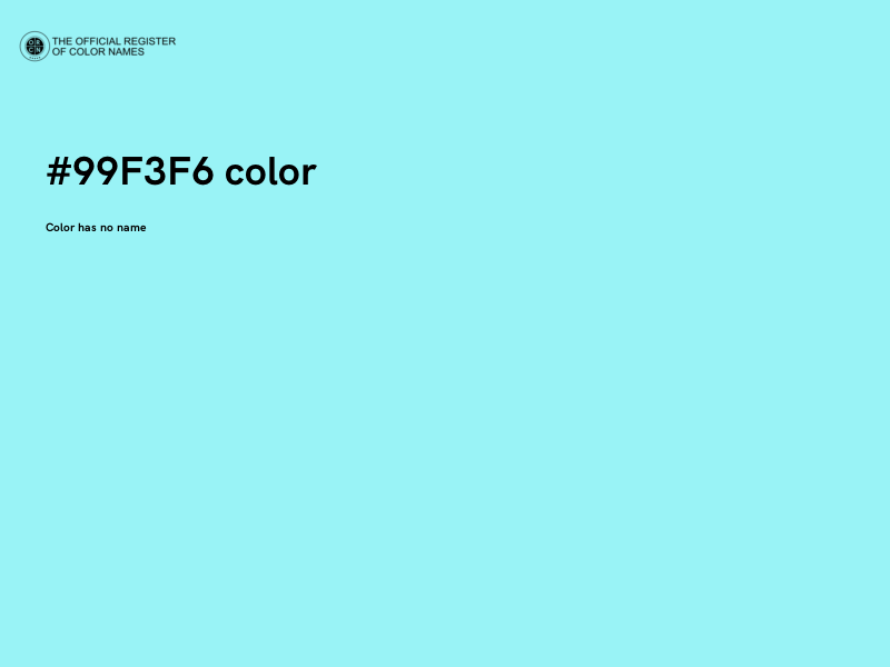 #99F3F6 color image