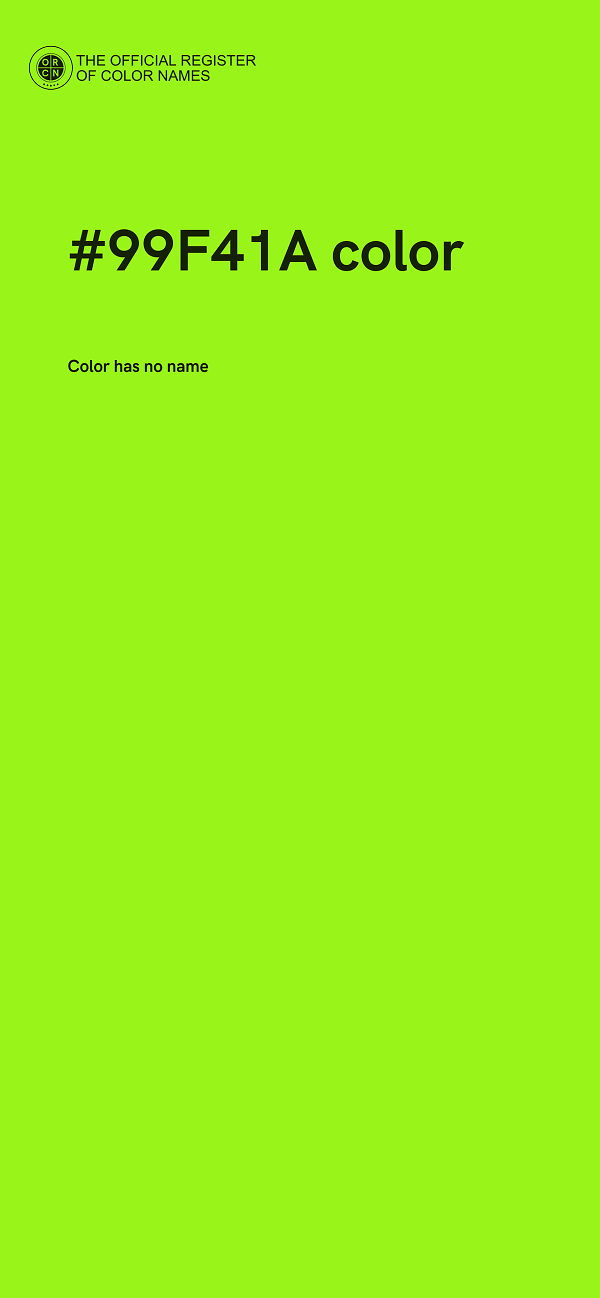 #99F41A color image