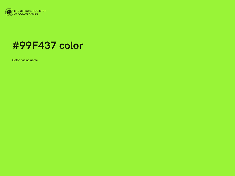 #99F437 color image