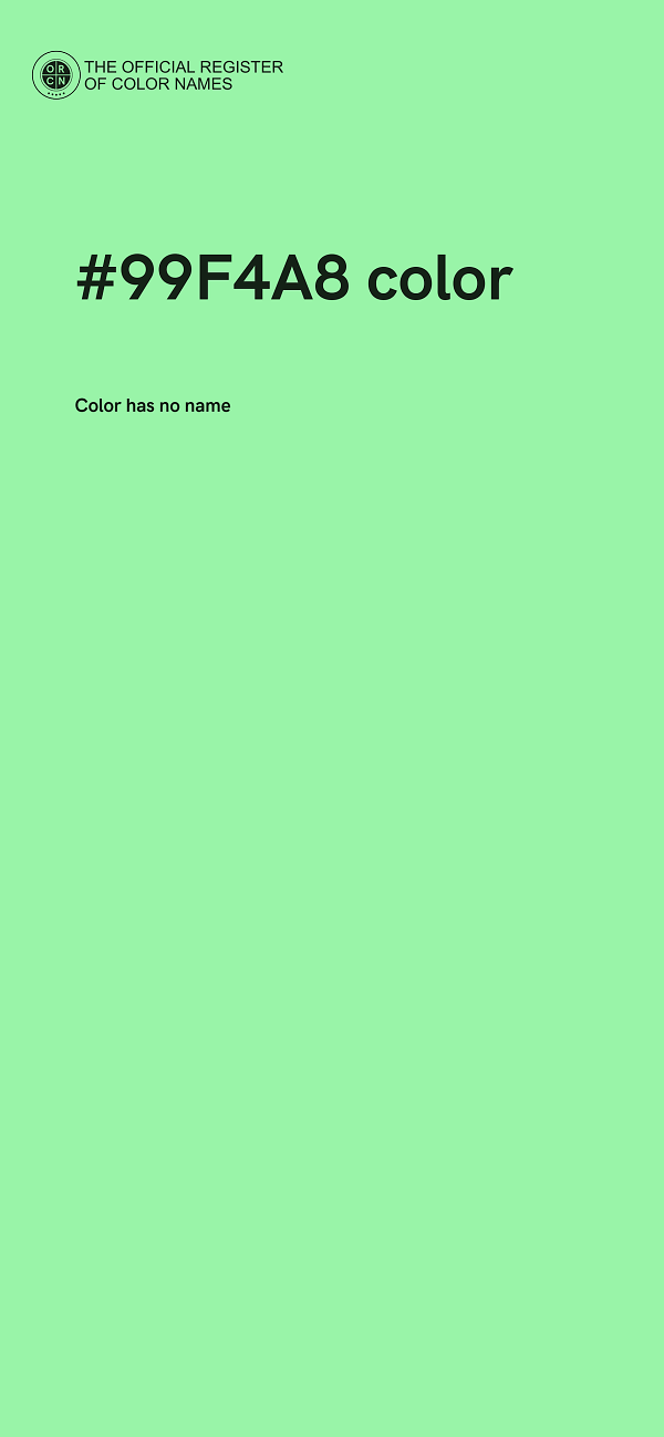 #99F4A8 color image