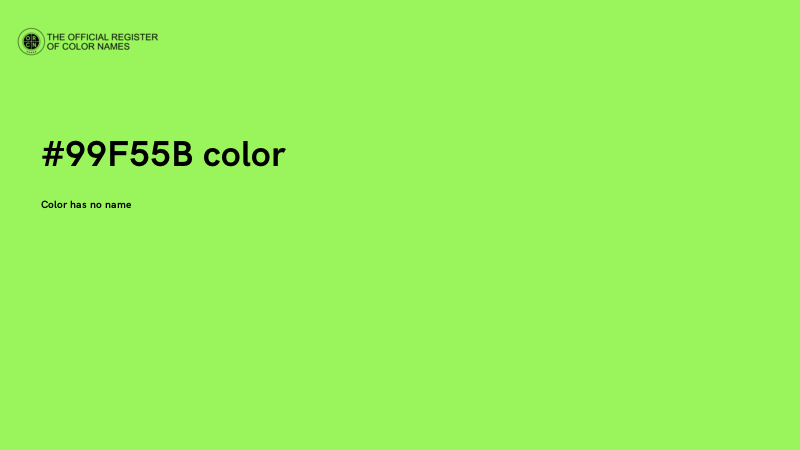 #99F55B color image