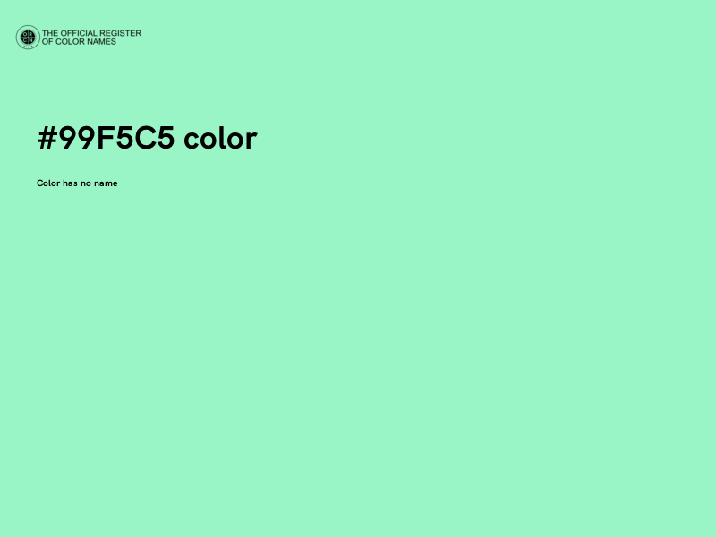 #99F5C5 color image