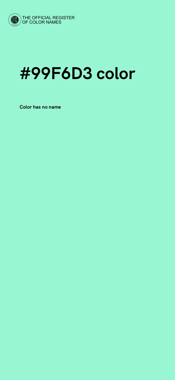#99F6D3 color image
