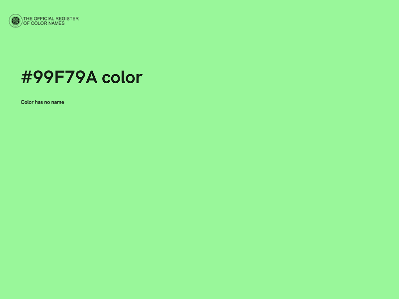 #99F79A color image