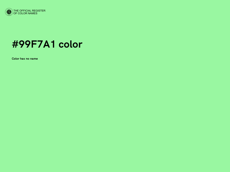 #99F7A1 color image