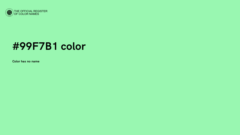 #99F7B1 color image