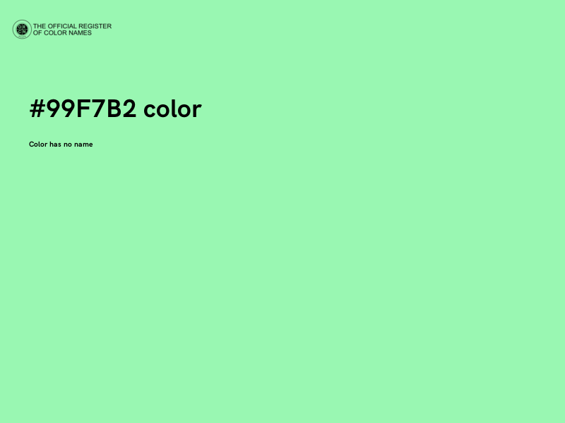 #99F7B2 color image