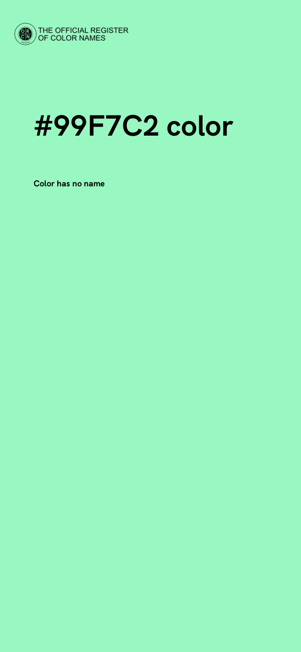#99F7C2 color image