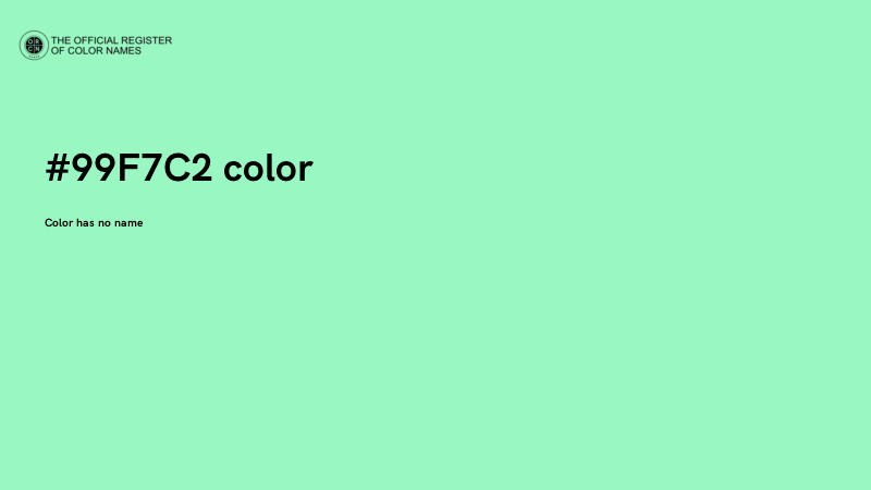#99F7C2 color image