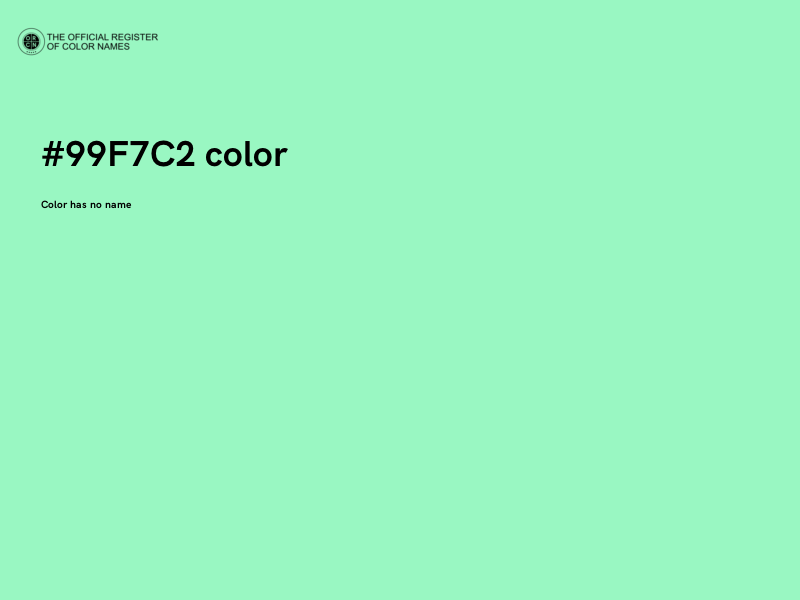 #99F7C2 color image