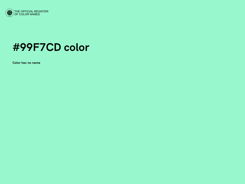 #99F7CD color image