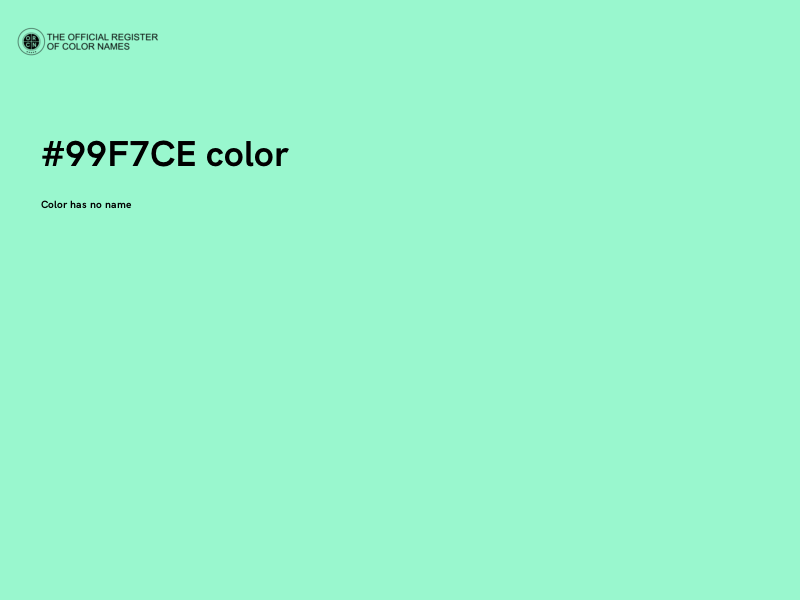 #99F7CE color image