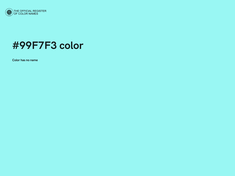 #99F7F3 color image