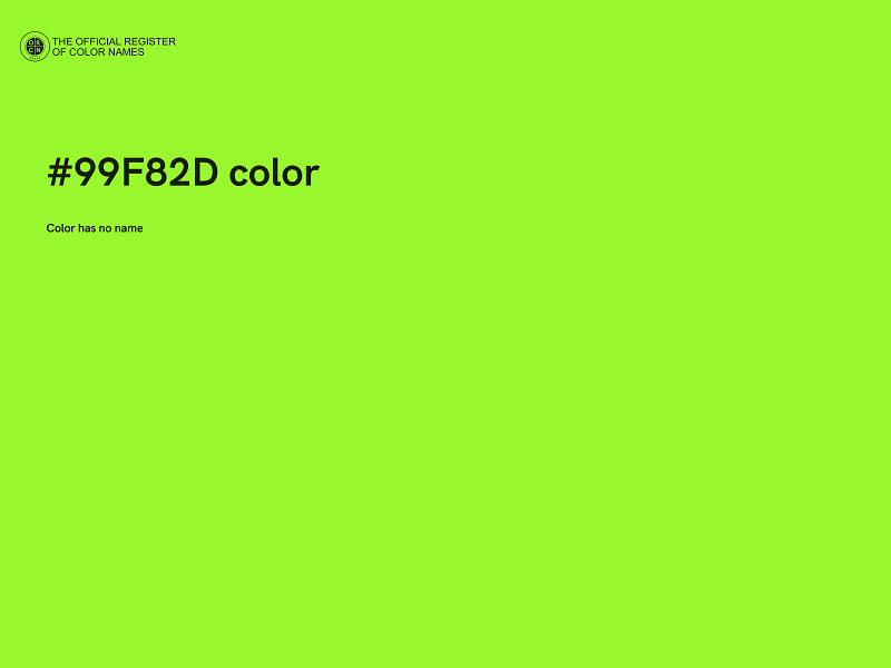 #99F82D color image