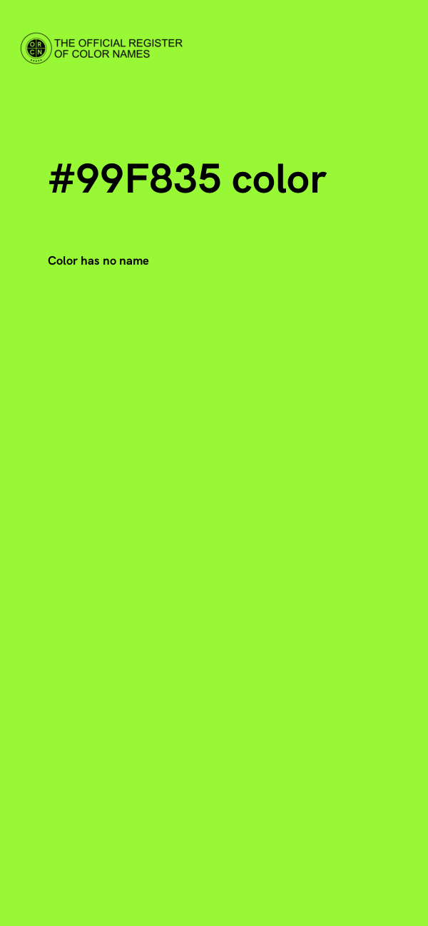 #99F835 color image