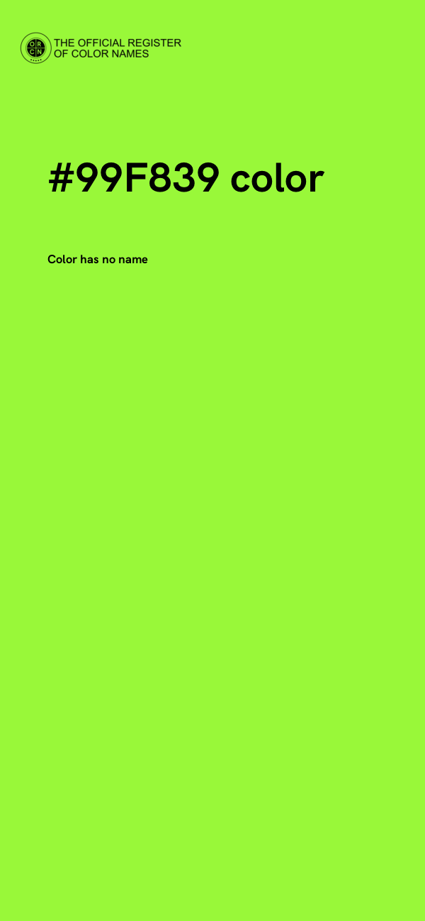 #99F839 color image