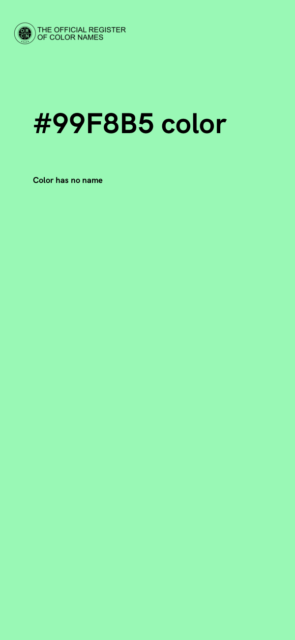 #99F8B5 color image