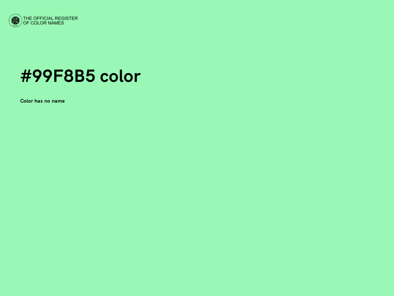 #99F8B5 color image