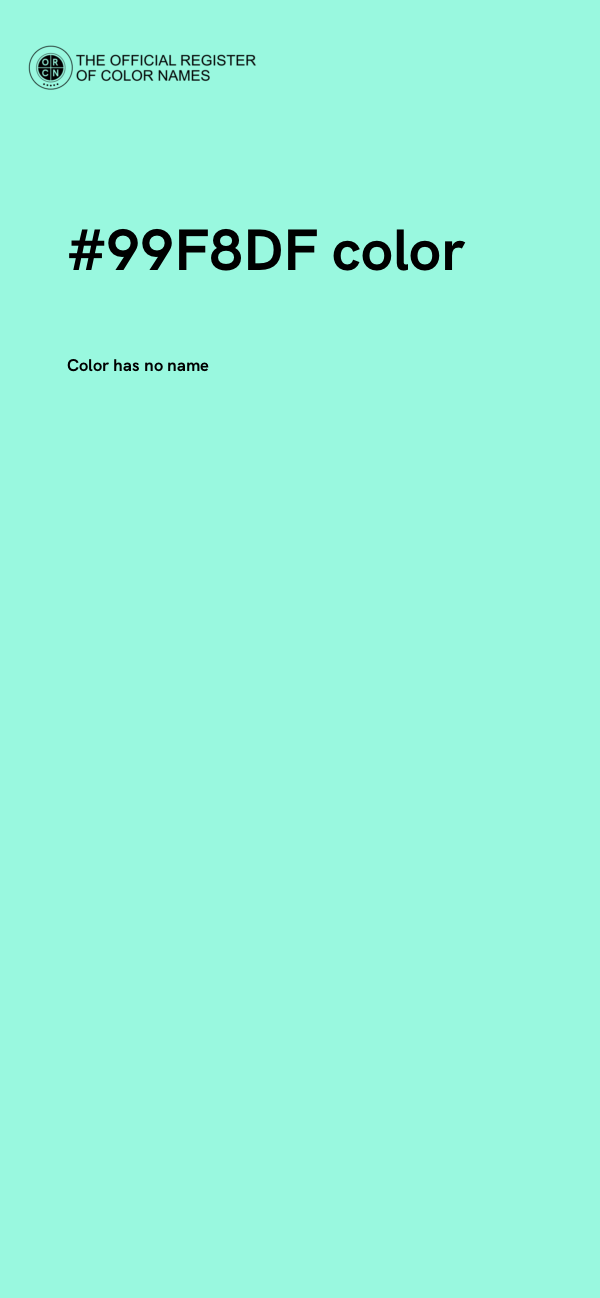 #99F8DF color image
