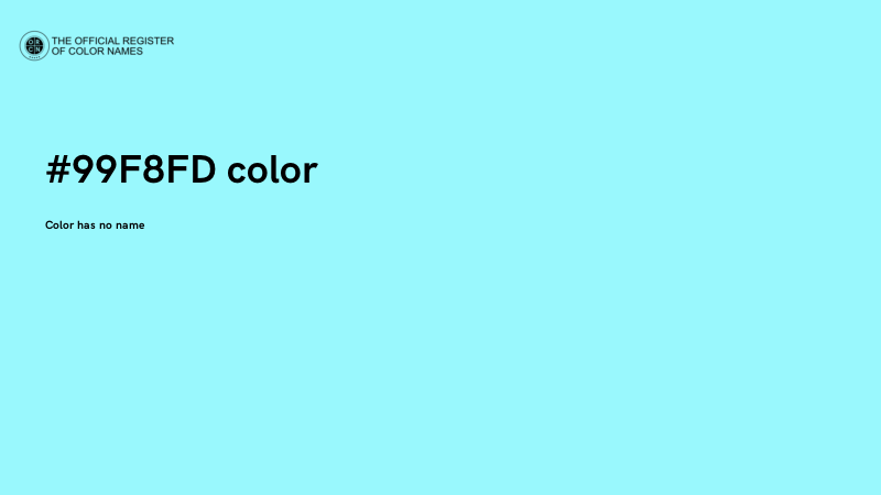 #99F8FD color image