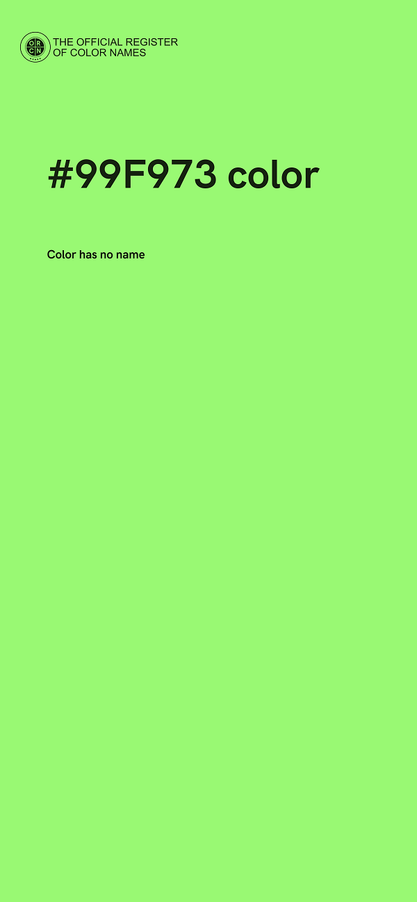 #99F973 color image