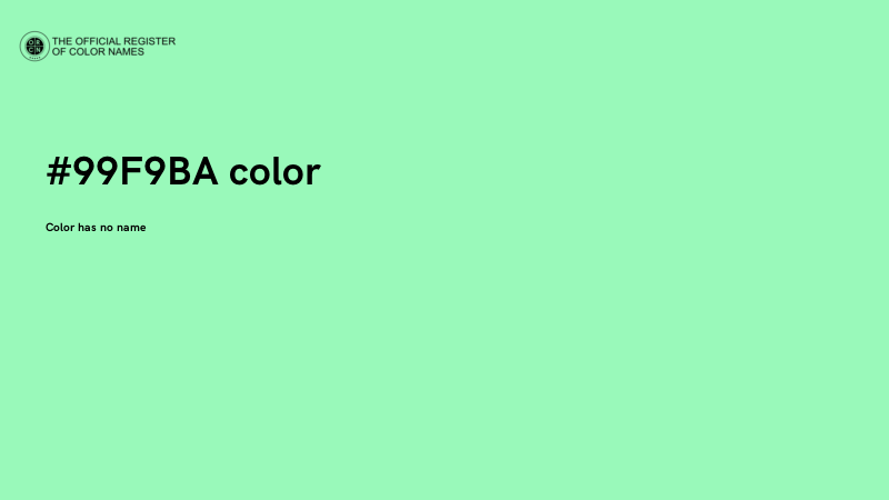 #99F9BA color image
