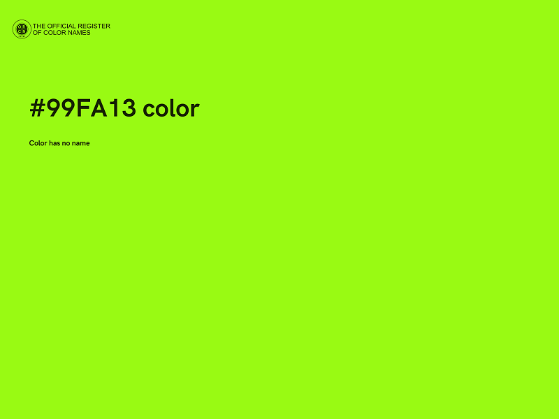 #99FA13 color image